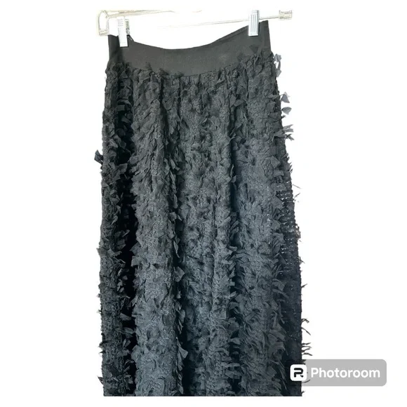 NWT Anthropologie ERI + ALI “Rive Dorite” Maxi skirt black size XS - Picture 5 of 8